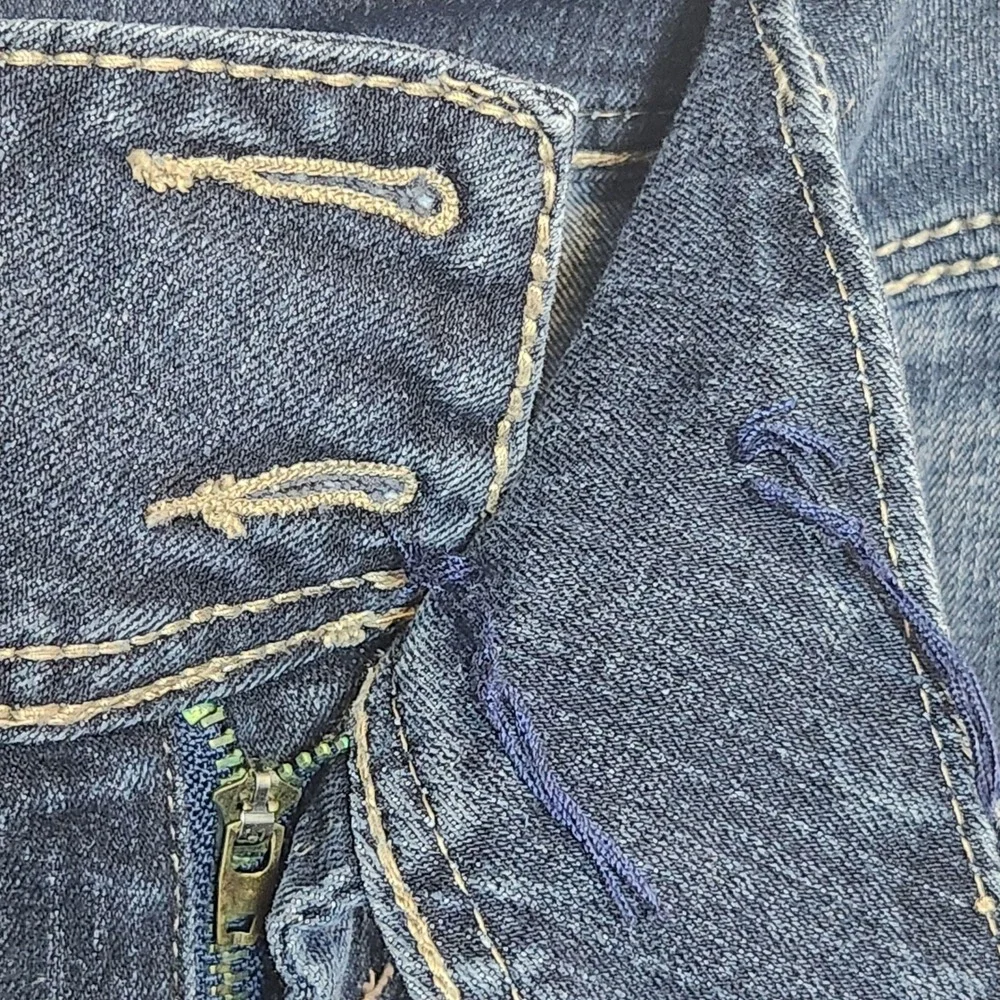 Red Rivet Denim Jeans Women's/Jr. 9 Dark Wash Bootcut‎ Embellished Y2K Mid Rise